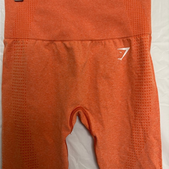 NWOT Gymshark Vital Seamless 2.0 Leggings, Orange Apricot Marl, size small - Picture 4 of 9